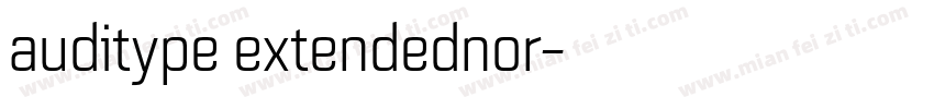 auditype extendednor字体转换